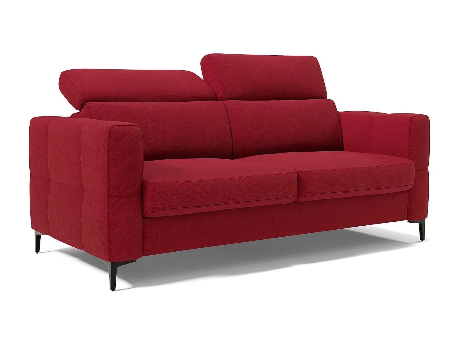 Gardenia Divano letto materasso alto 18 cm con poggiatesta reclinabili e rivestimento impermeabile T02 198 cm (mat. 140x197) rosso