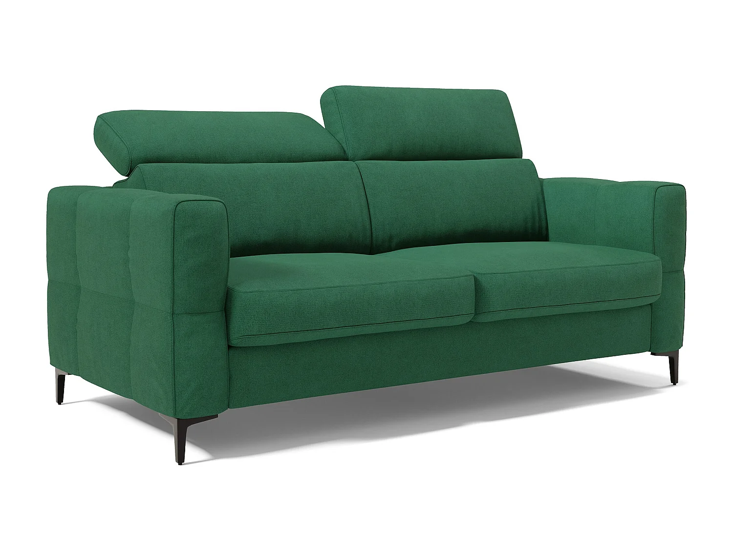 Gardenia Divano letto materasso alto 18 cm con poggiatesta reclinabili e rivestimento impermeabile T02 178 cm (mat. 120x197) verde