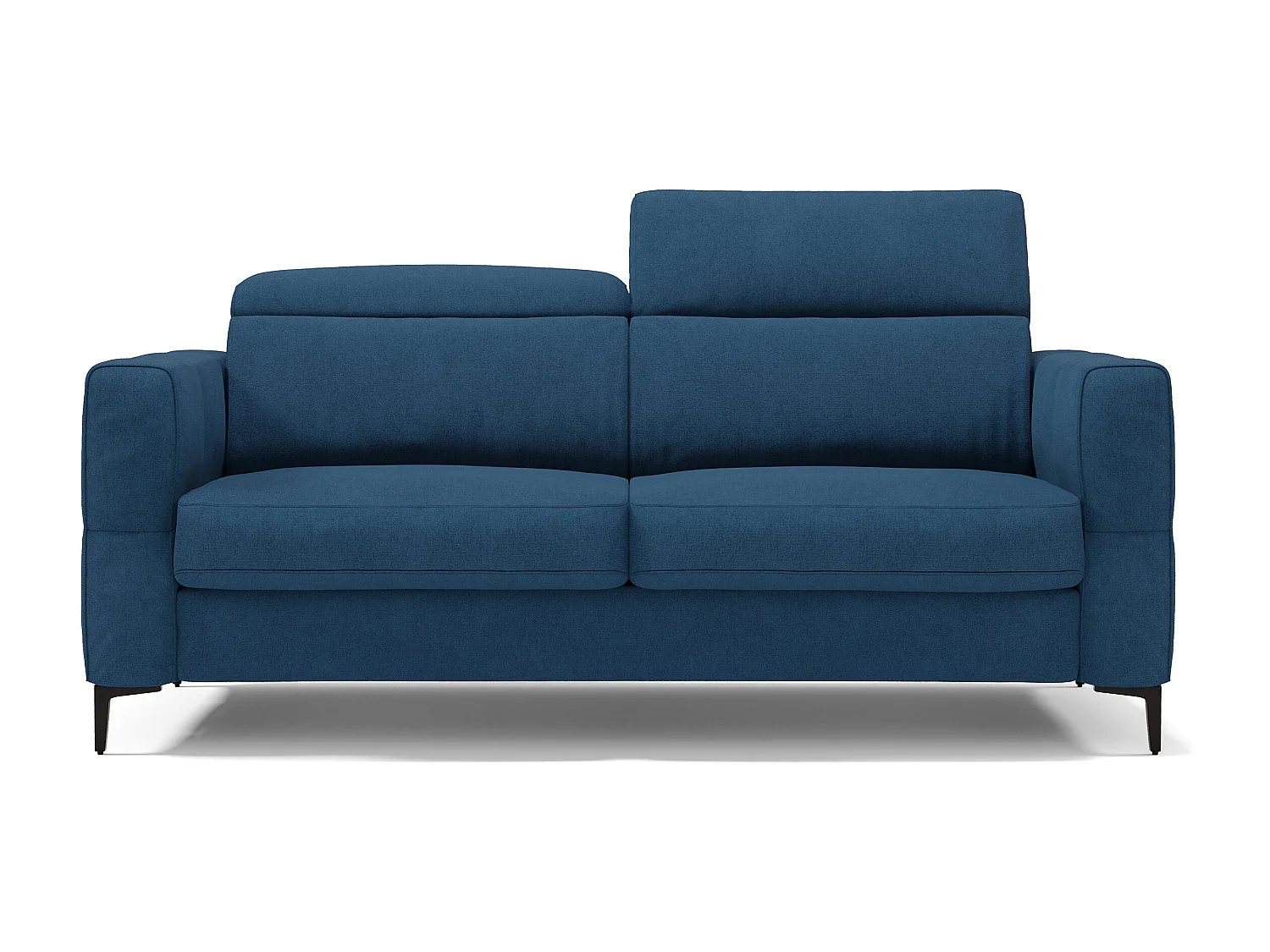 Gardenia Schlafsofa mit 18 cm hoher Matratze wasserfestem Stoff T02 198 cm (mat. 140x197) Blau