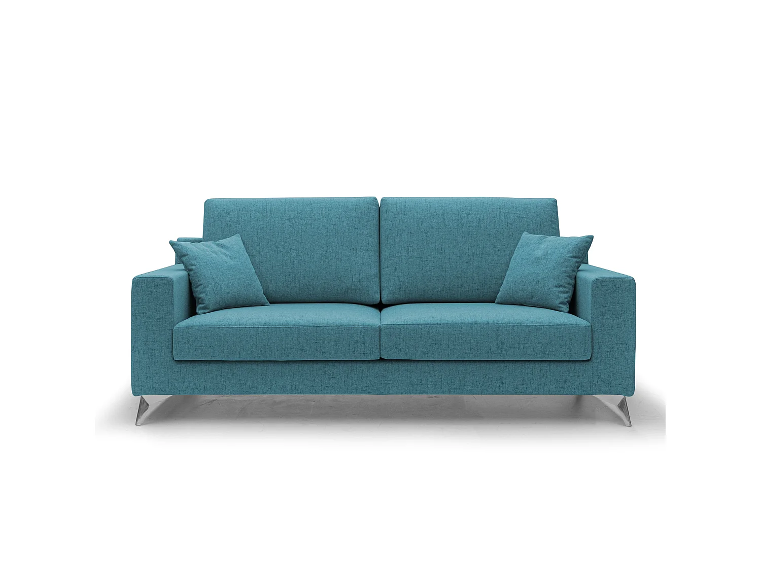 Michael Canapé de tela impermeable y antimanchas 146 cm Azul Claro