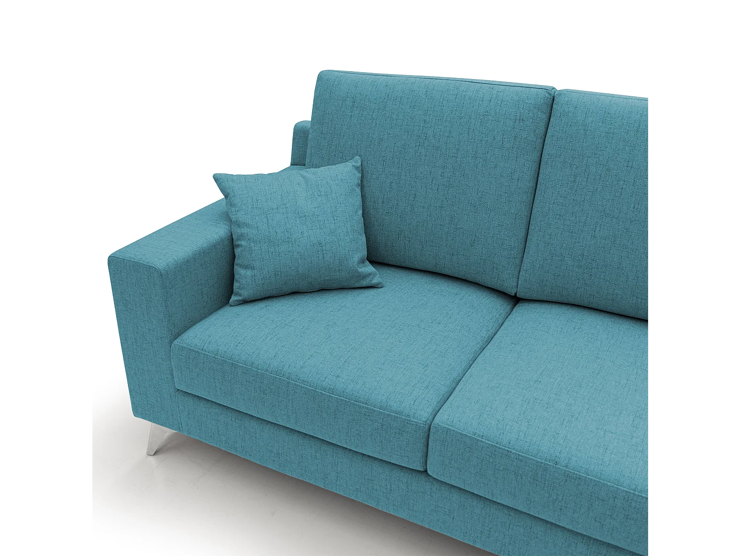 Michael Canapé de tela impermeable y antimanchas 146 cm Azul Claro