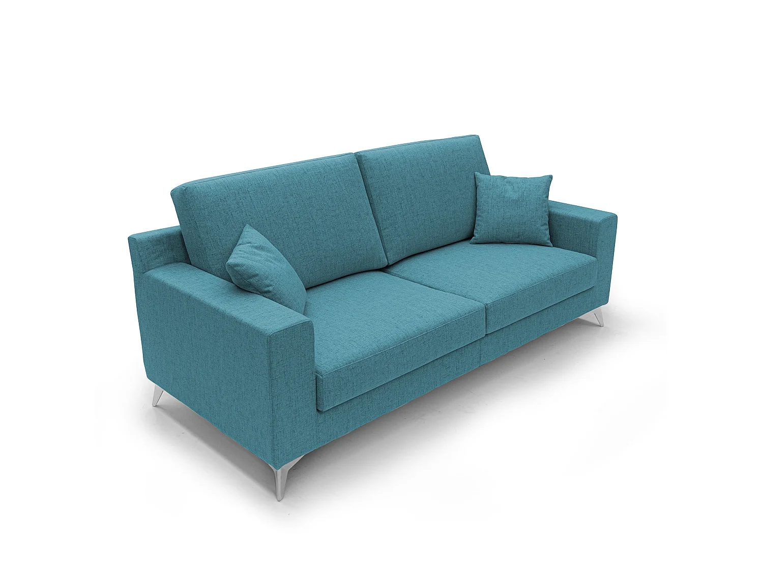 Michael Canapé de tela impermeable y antimanchas 146 cm Azul Claro