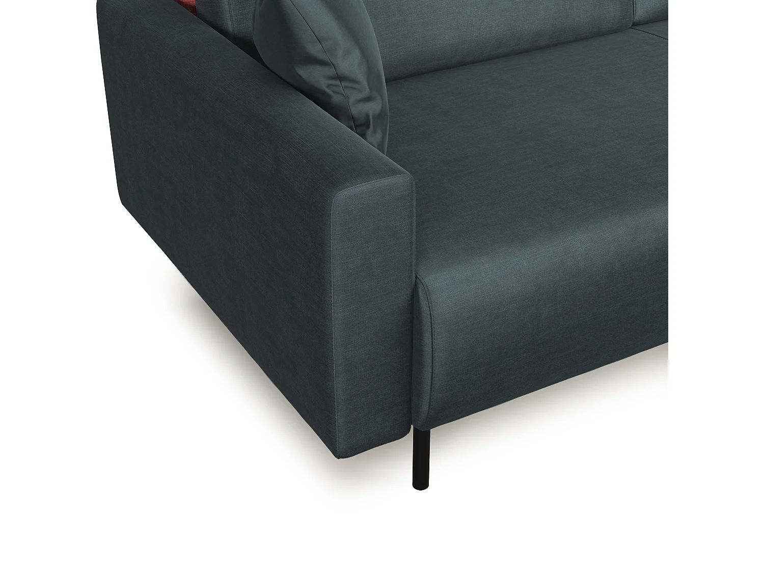 Arthur Divano moderno angolare in velluto morbido impermeabile T01 224 cm Sinistro petrolio 224 cm Sinistro petrolio