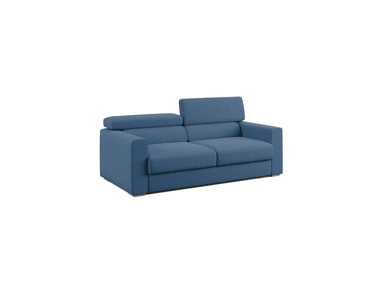 Dylan Divano con pouf estraibile 188 cm azzurro