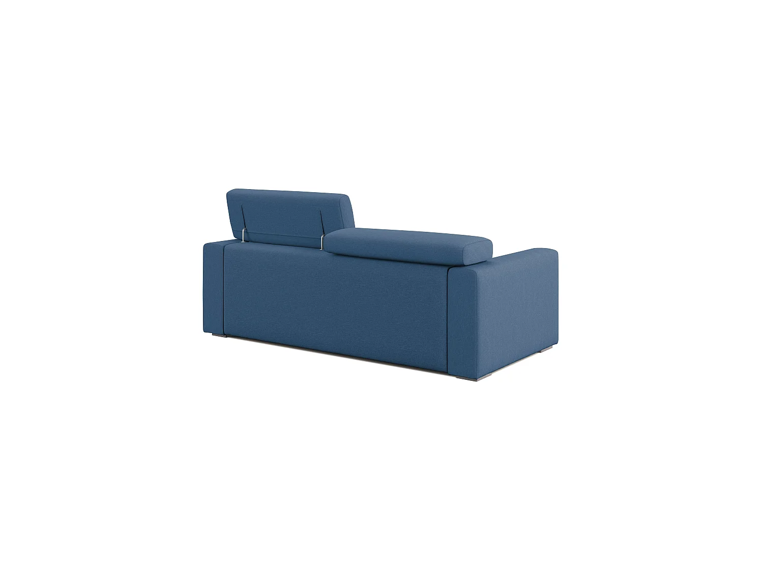 Dylan Divano con pouf estraibile 188 cm azzurro