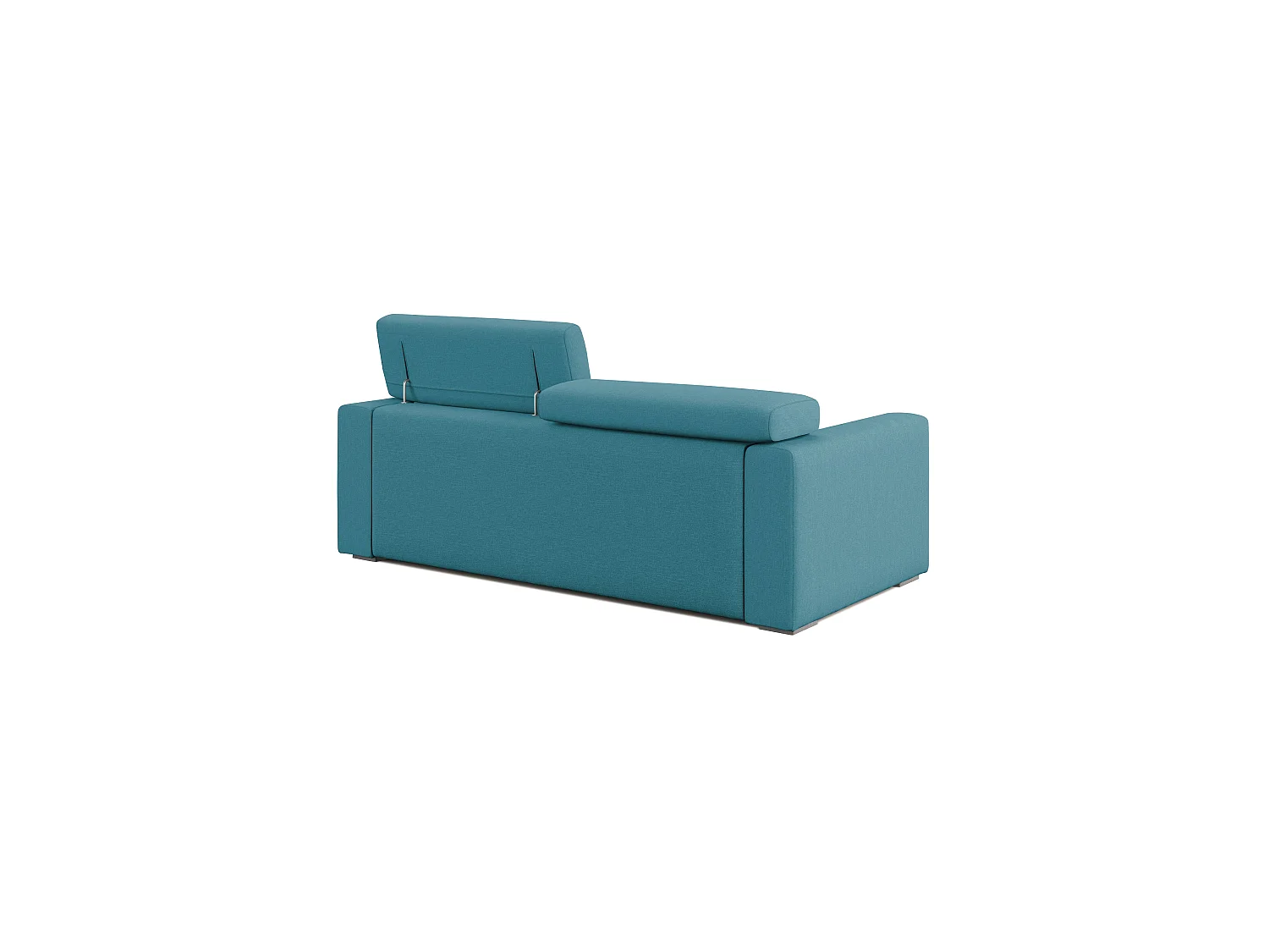 Dylan Sofa mit Bettkastenauszug aus wasserfestem, Baumwollartigem Stoff T13 188 cm blau