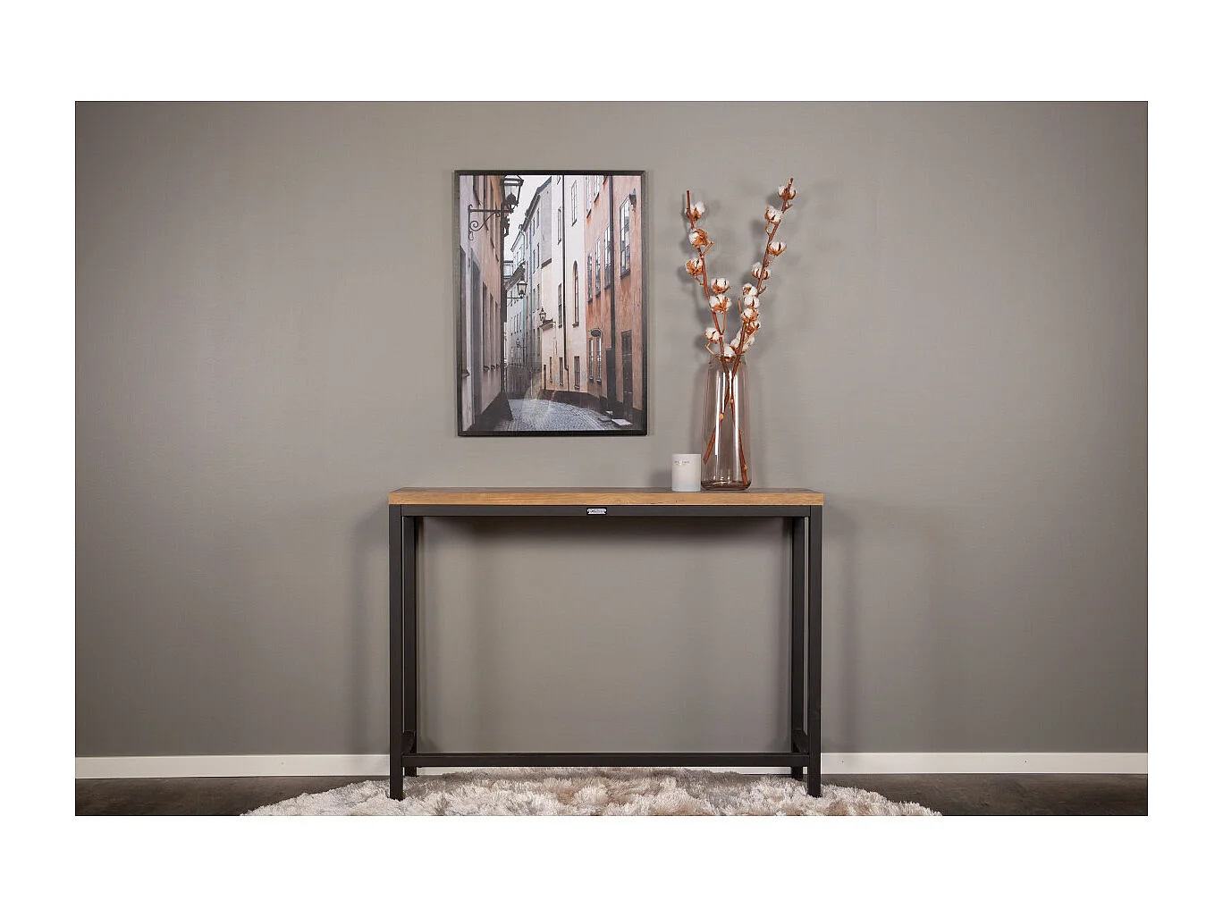 Rise Konsolentisch 30x110cm schwarz.