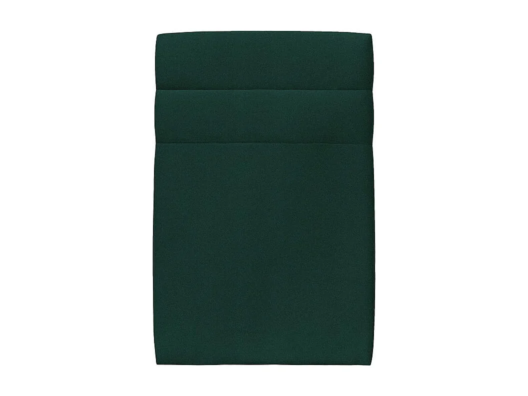 Lit 90x190cm avec tête de lit lignes velours et sommier kit vert - Hauteur totale : 29cm