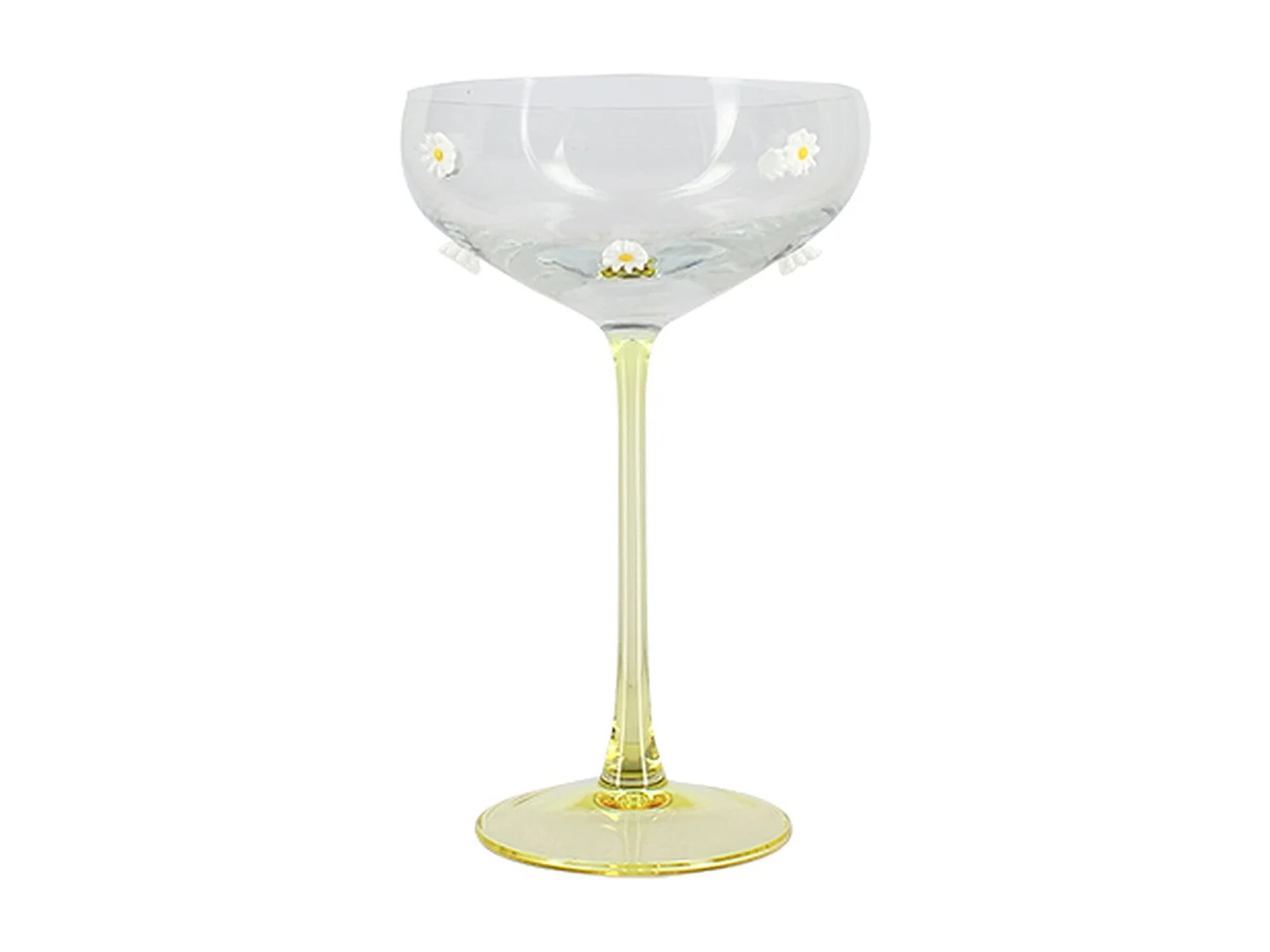 Novastyl - Lot De 4 Coupes à Champagne 27cl En Verre Marguerite
