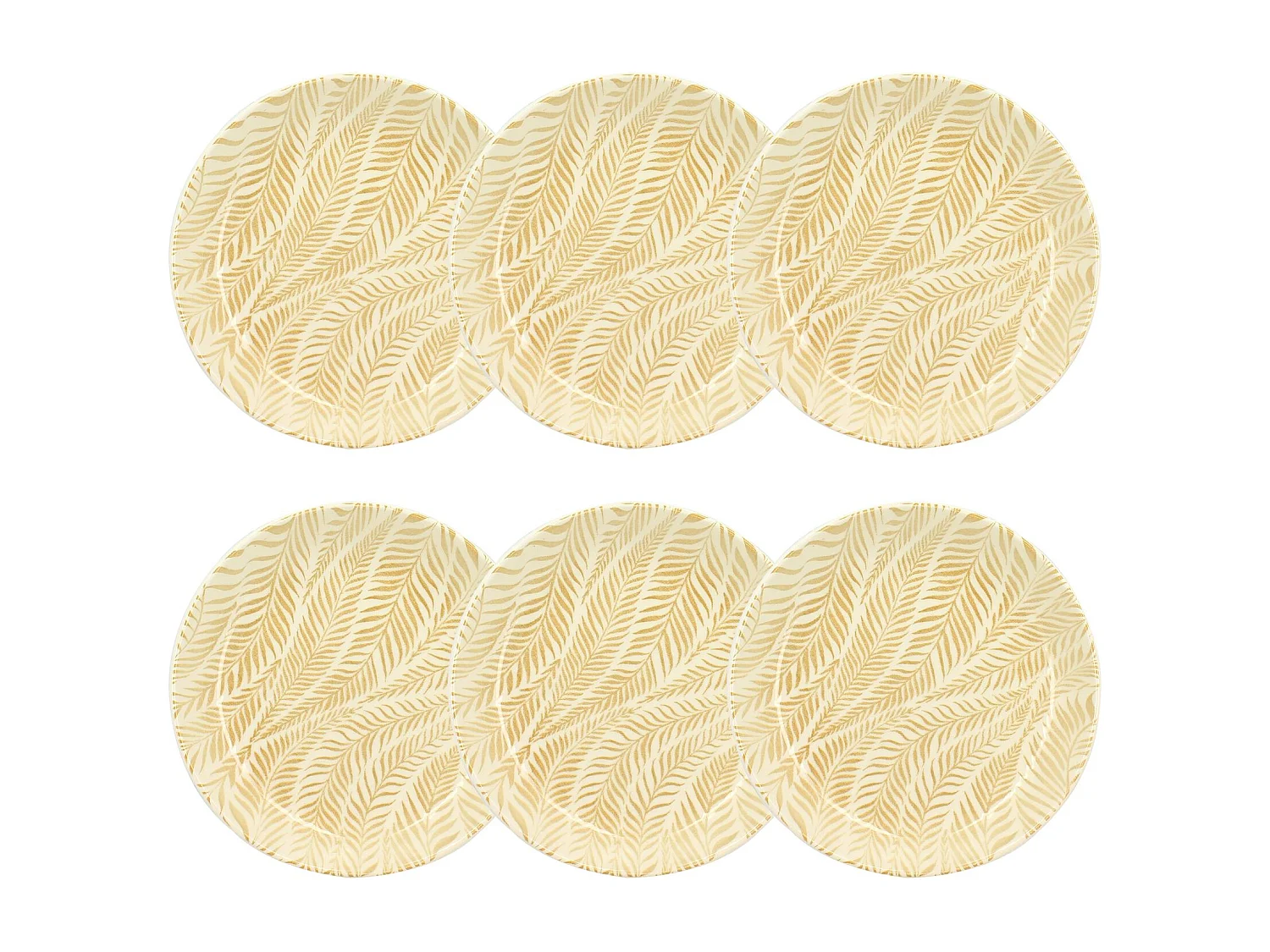 Novastyl - Lot 6 Assiettes Creuses Savane 20.5cm En Gres