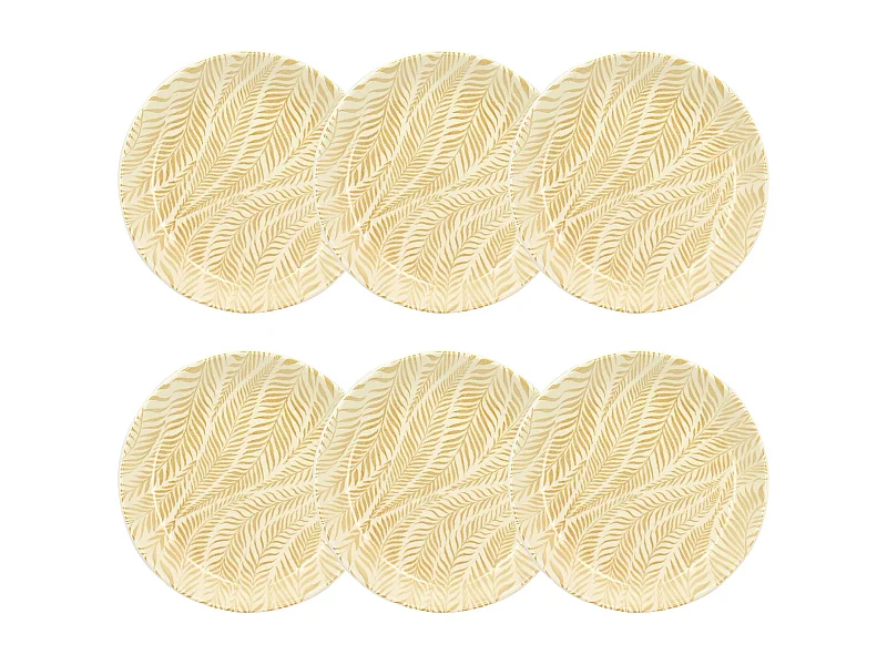 Novastyl - Lot 6 Assiettes Creuses Savane 20.5cm En Gres