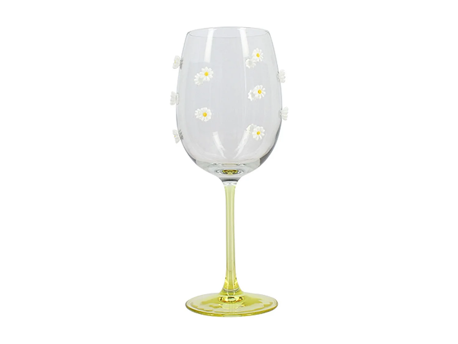 Novastyl - Lot De 4 Verres à Pied 43.5cl En Verre Marguerite