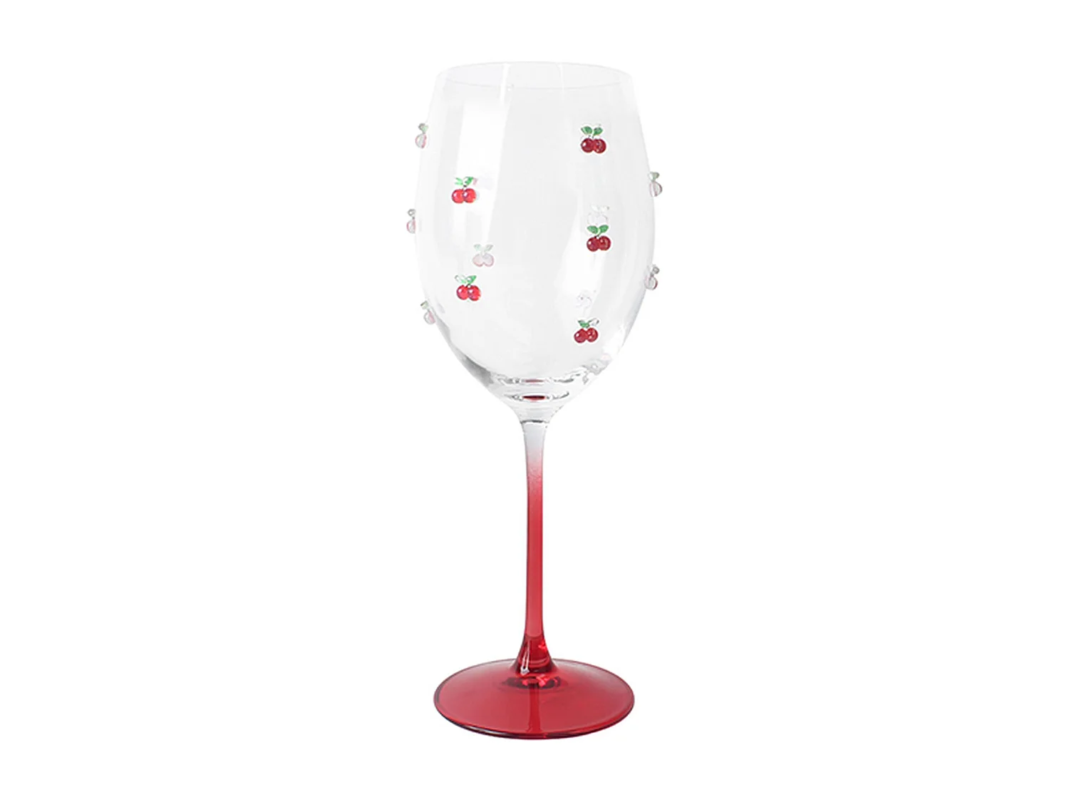 Novastyl - Lot De 4 Verres à Pied 43.5cl En Verre Cerise