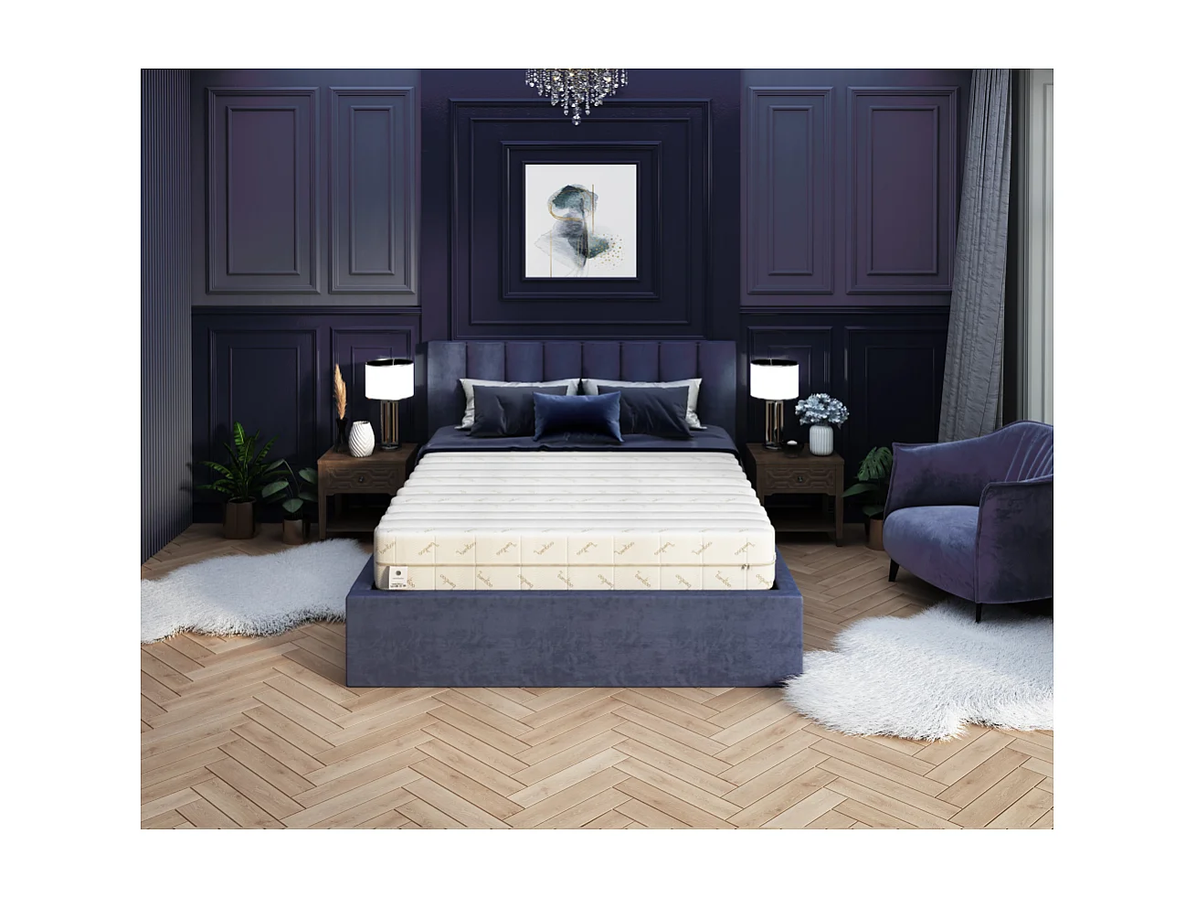 Matelas Ergo 180x200 - Mémoire de forme - Latex - 22cm