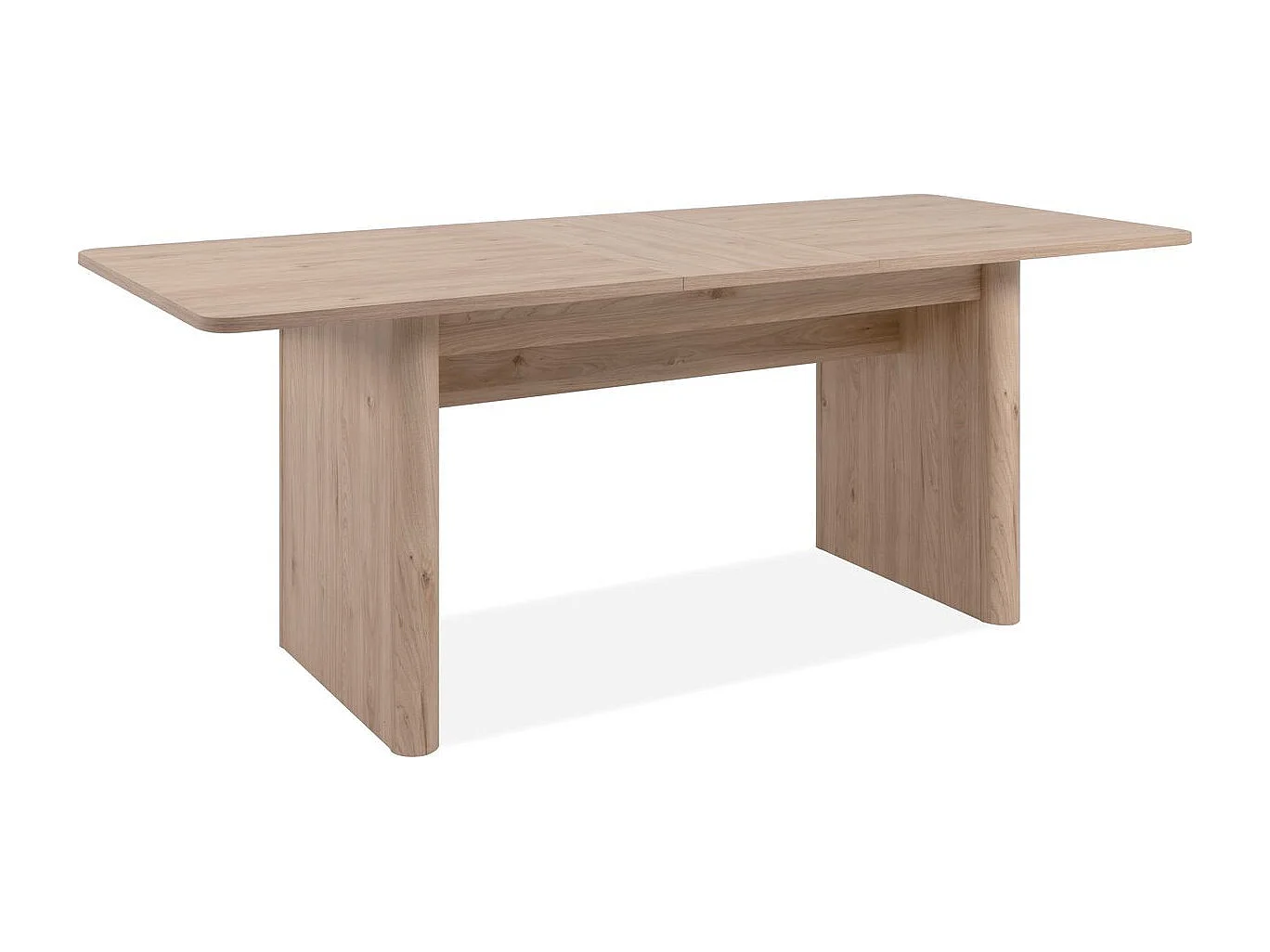 Table à manger extensible rectangulaire effet Chêne 6 à 8 pers. 160/200 cm - Luis