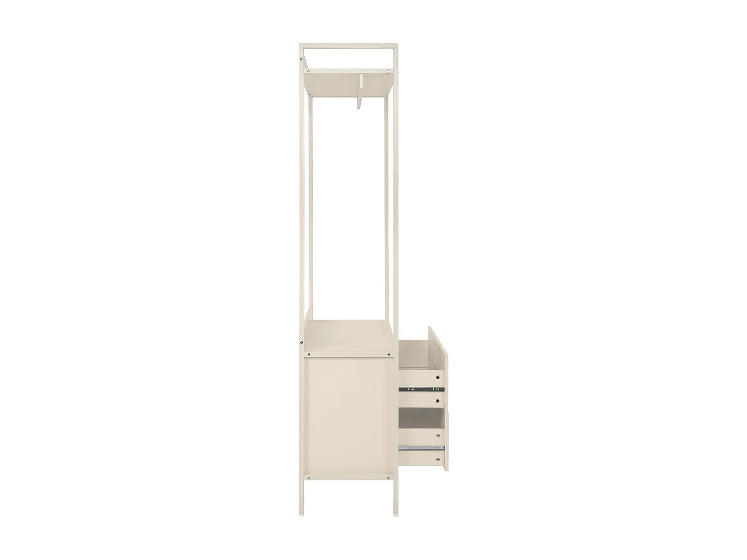 Vestiaire 2 tiroirs beige 64 cm - Veska