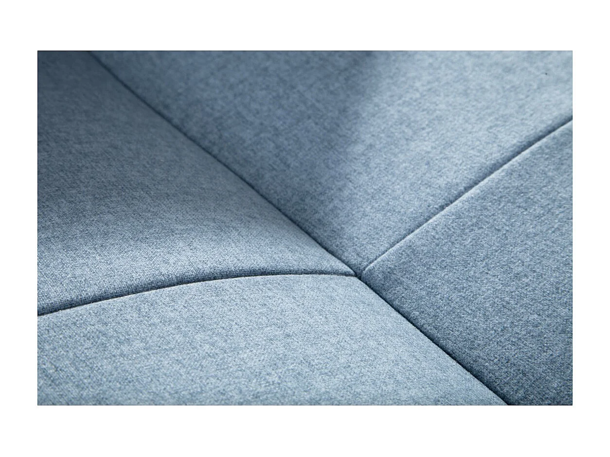 Canapé droit DANNA bleu clair – Canapé scandinave convertible en tissu