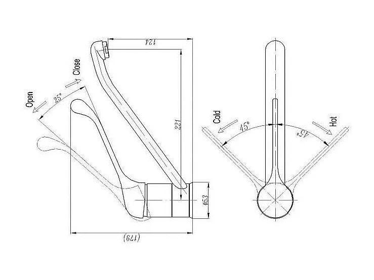 Keukenkraan Mengkraan ROUSSEAU Edinburgh PMR Chroom, Keramische Cartridge Ø40mm, Eco-Stop, Draaibare Uitloop