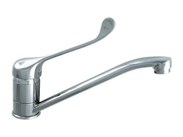 Keukenkraan Mengkraan ROUSSEAU Edinburgh PMR Chroom, Keramische Cartridge Ø40mm, Eco-Stop, Draaibare Uitloop