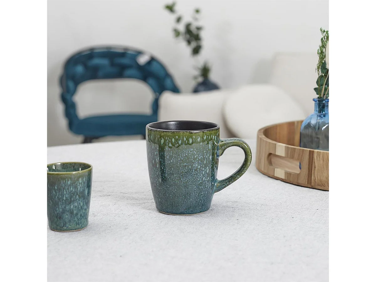 Lot de 6 Mugs "Elia" 30cl Vert