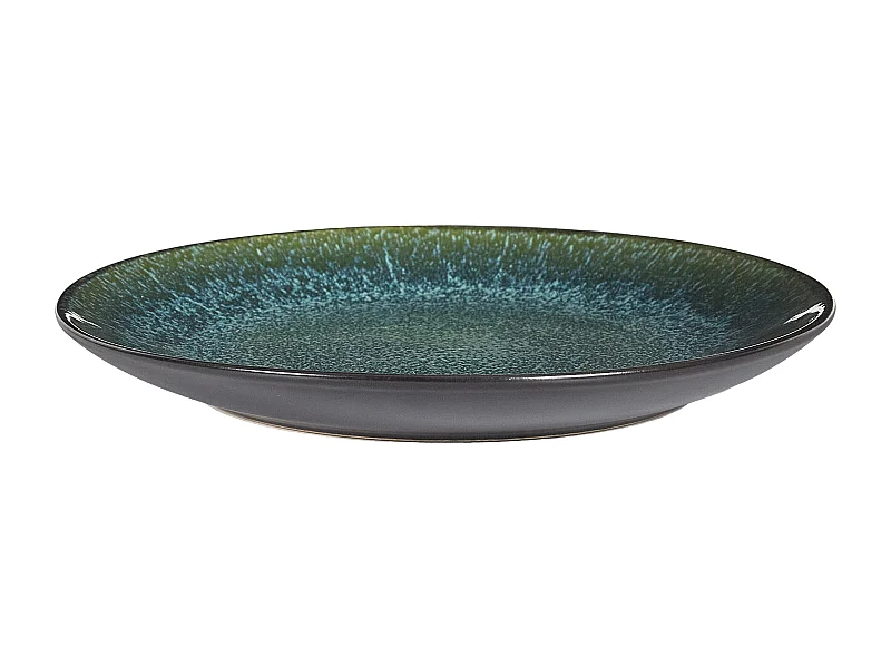 Assiette Elia D19.5cm Vert, Noir