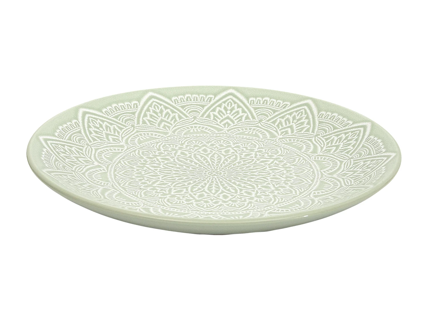 Assiette Sahara Vert D19.5cm Vert