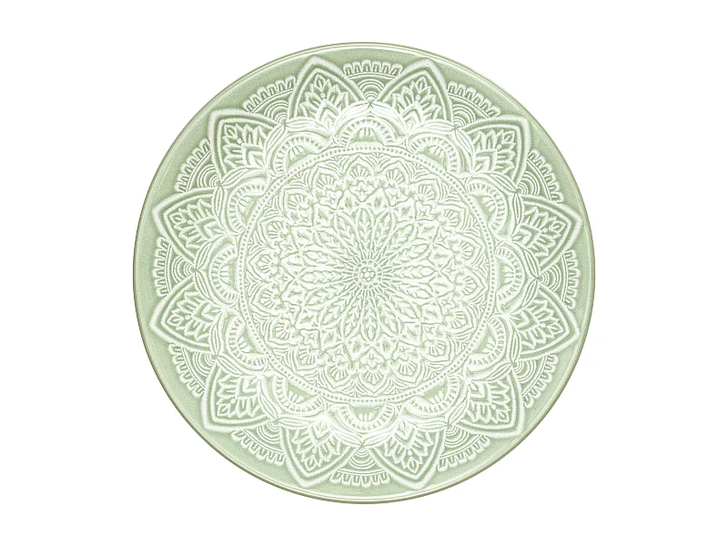 Assiette Sahara Vert D19.5cm Vert
