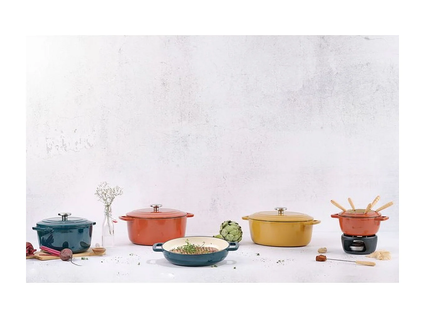 Cocotte avec couvercle - COSY & TRENDY - FONTESTIC - Fonte émaillée- Ø28 cm - 6,15 L - Tous feux dont induction - Noir