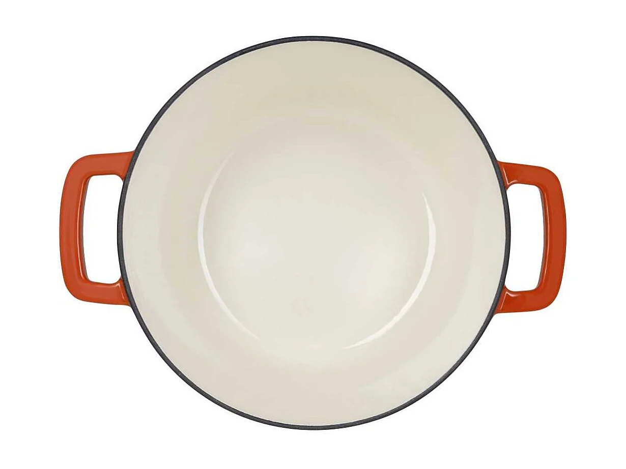 Cocotte avec couvercle - COSY & TRENDY - FONTESTIC - Fonte émaillée- Ø24 cm - 4,6 L - Tous feux dont induction - Rouille