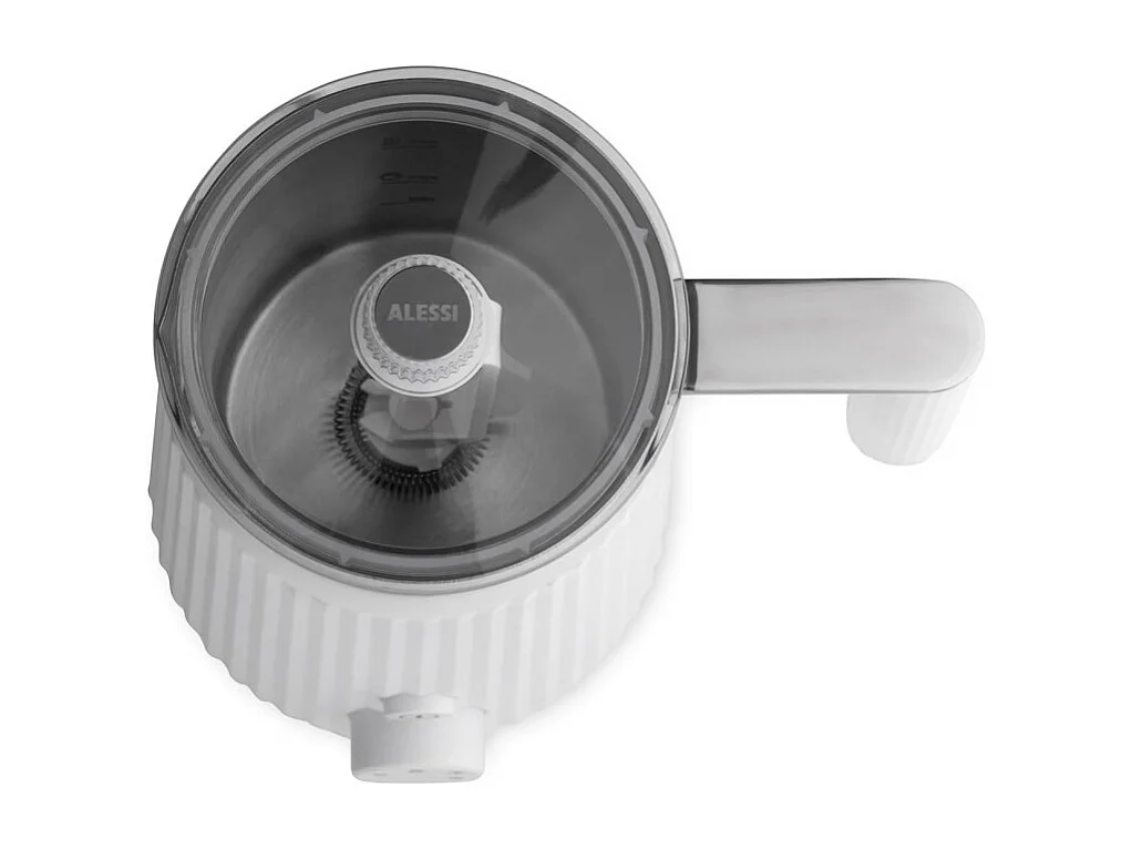 PLISSÉ, Mousseur à Lait Électrique Blanc, Alessi