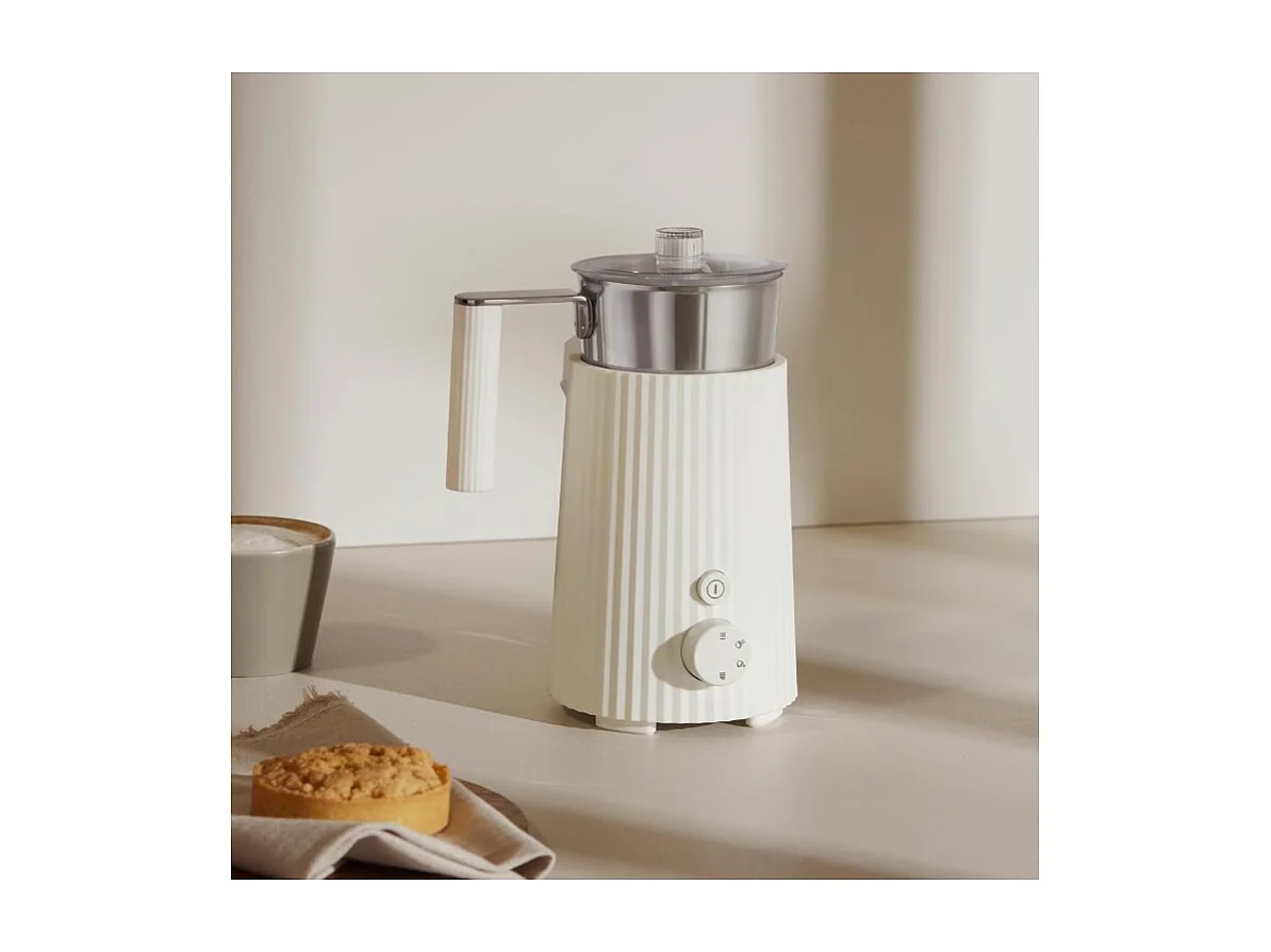 PLISSÉ, Espumador de Leche Eléctrico Blanco, Alessi