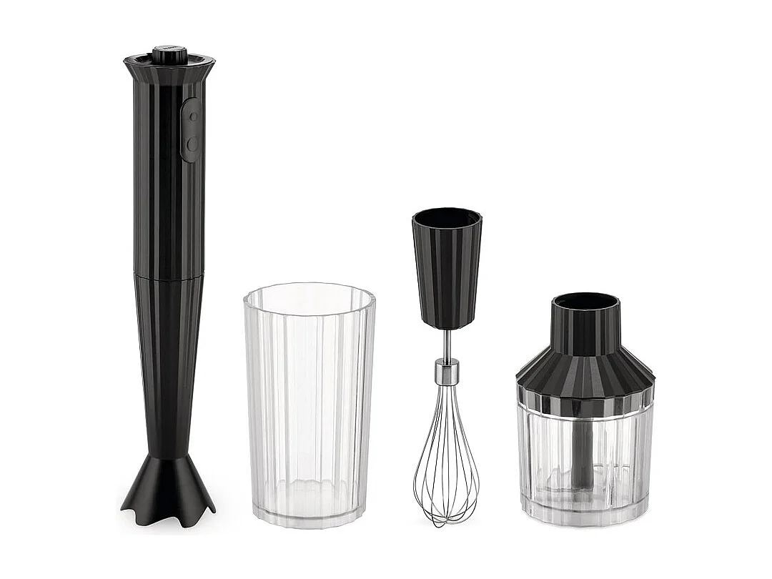 PLISSÉ, Mixeur Plongeant Noir, Alessi