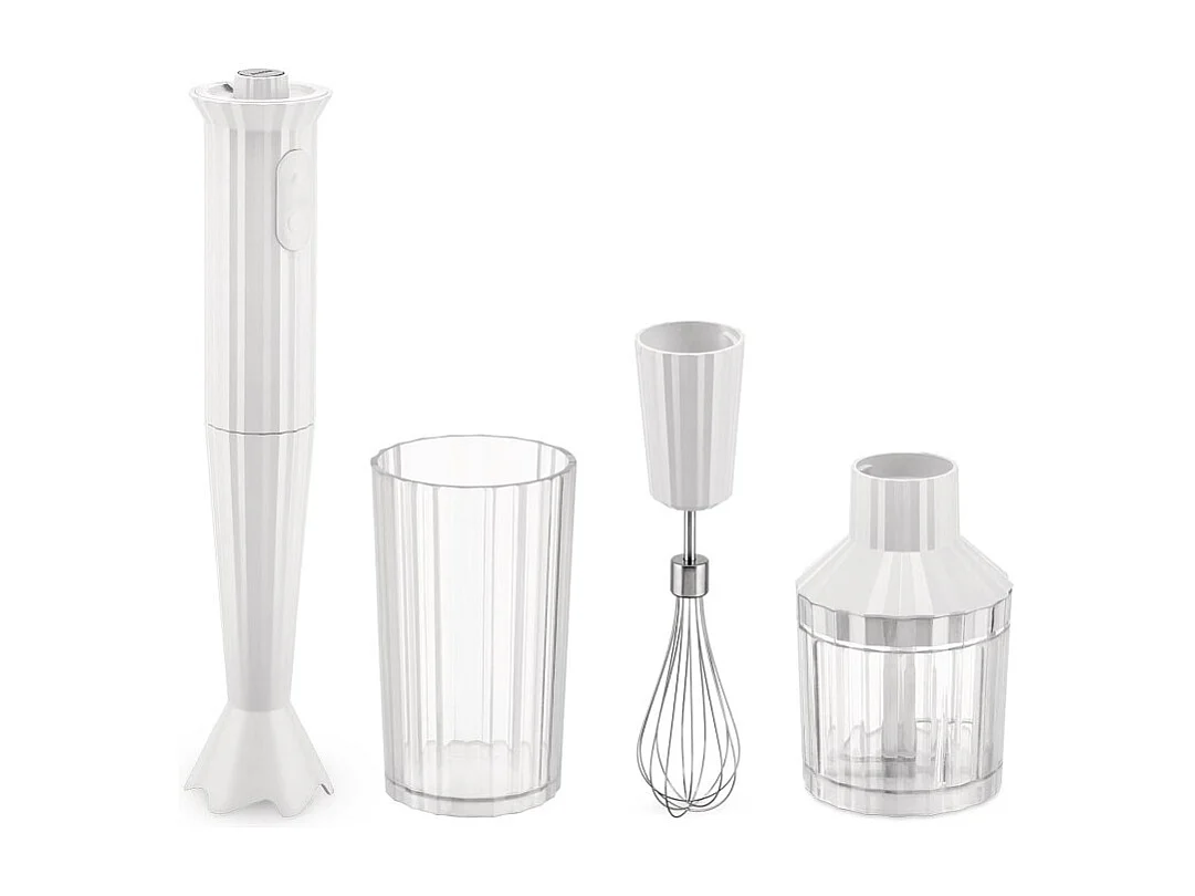 PLISSÉ, Mixeur Plongeant Blanc, Alessi