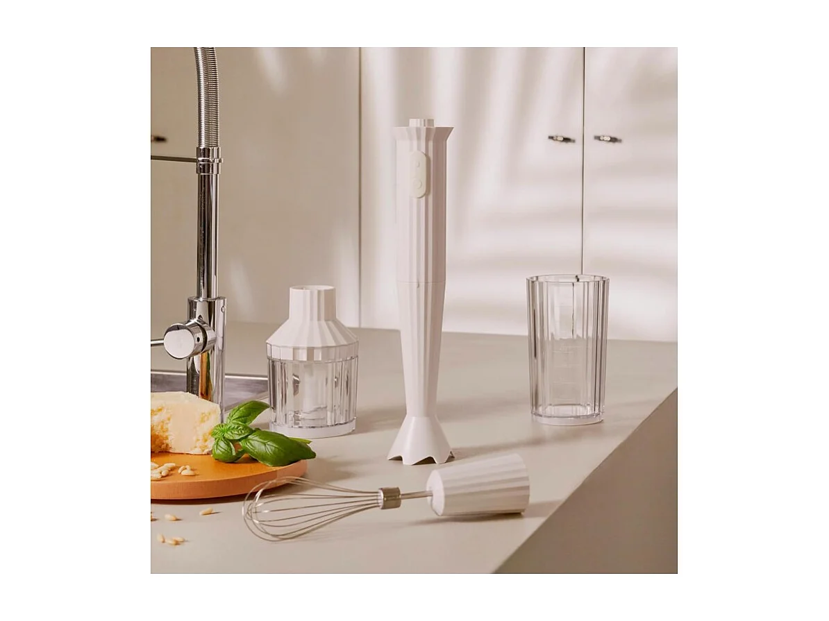 PLISSÉ, Mixeur Plongeant Blanc, Alessi