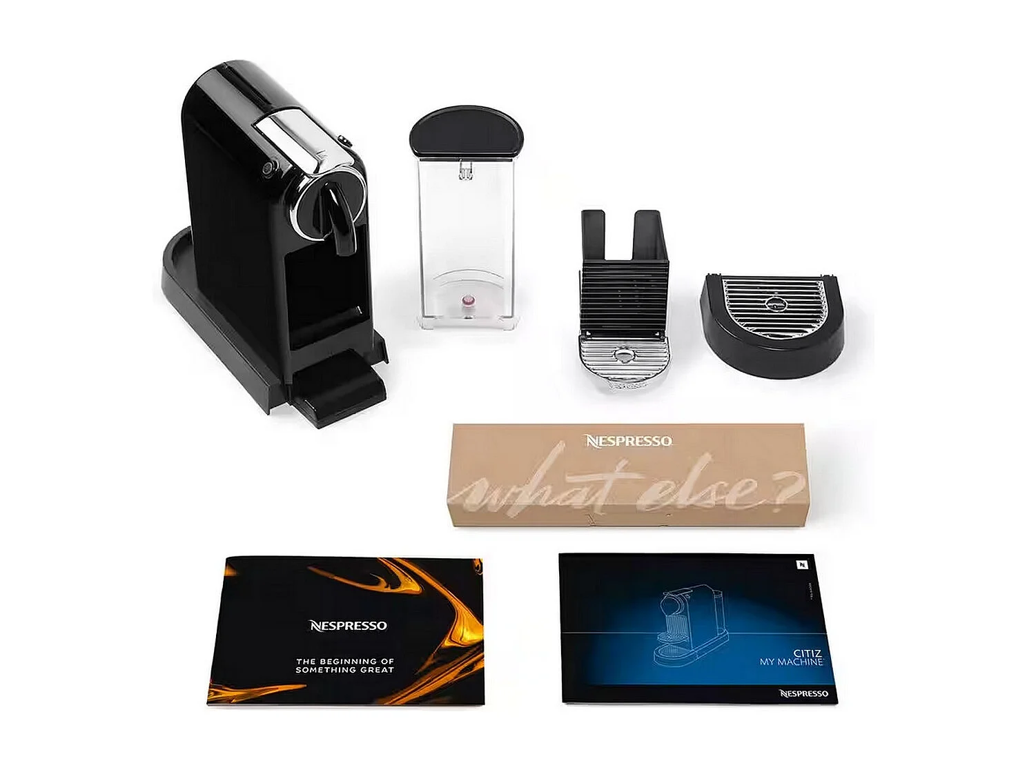 Nespresso Kaffeemaschine DeLonghi EN167.B CitiZ Schwarz, 19 Bar, Thermoblock 25s, Wassertank 1L, Personalisierbar