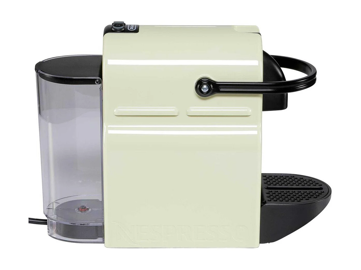 Nespresso De'Longhi Inissia EN80.CW Kaffeemaschine beige, 19 Bar, automatische Abschaltung, 0,8L Wassertank, programmierbarer Durchfluss