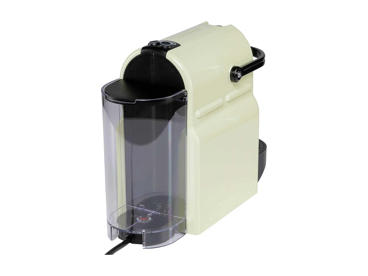 Nespresso De'Longhi Inissia EN80.CW Kaffeemaschine beige, 19 Bar, automatische Abschaltung, 0,8L Wassertank, programmierbarer Durchfluss