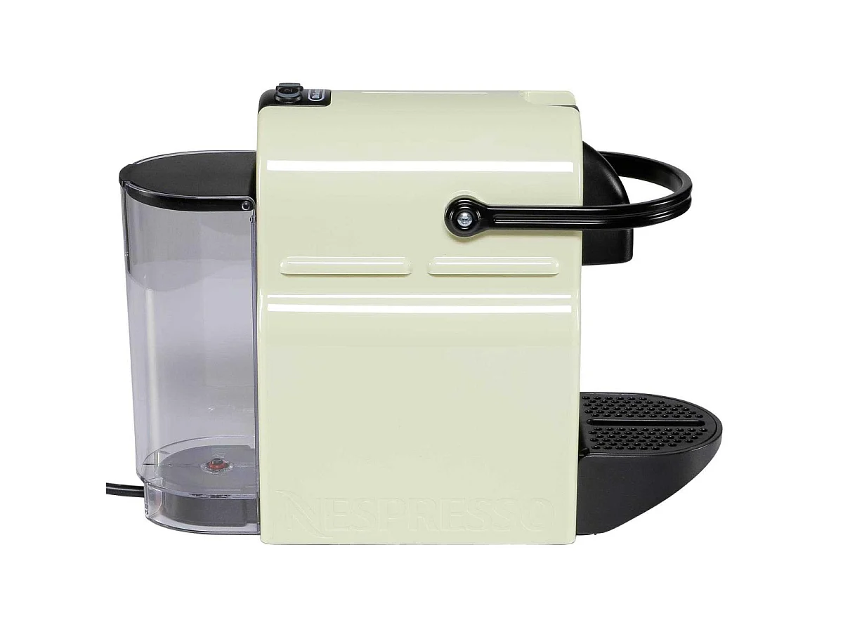 Nespresso De'Longhi Inissia EN80.CW koffiemachine beige, 19 bar, automatische uitschakeling, 0,8L waterreservoir, programmeerbare doorstroom