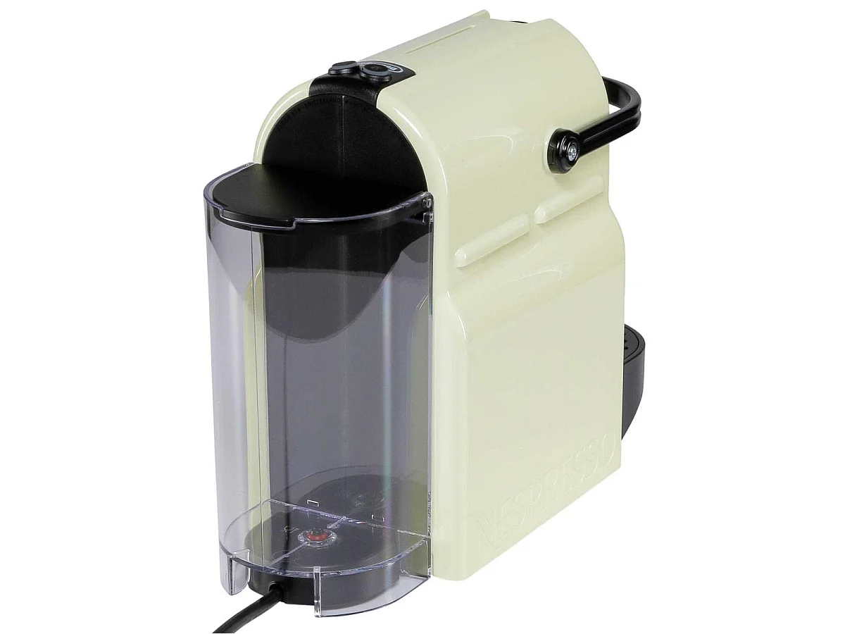 Nespresso De'Longhi Inissia EN80.CW koffiemachine beige, 19 bar, automatische uitschakeling, 0,8L waterreservoir, programmeerbare doorstroom