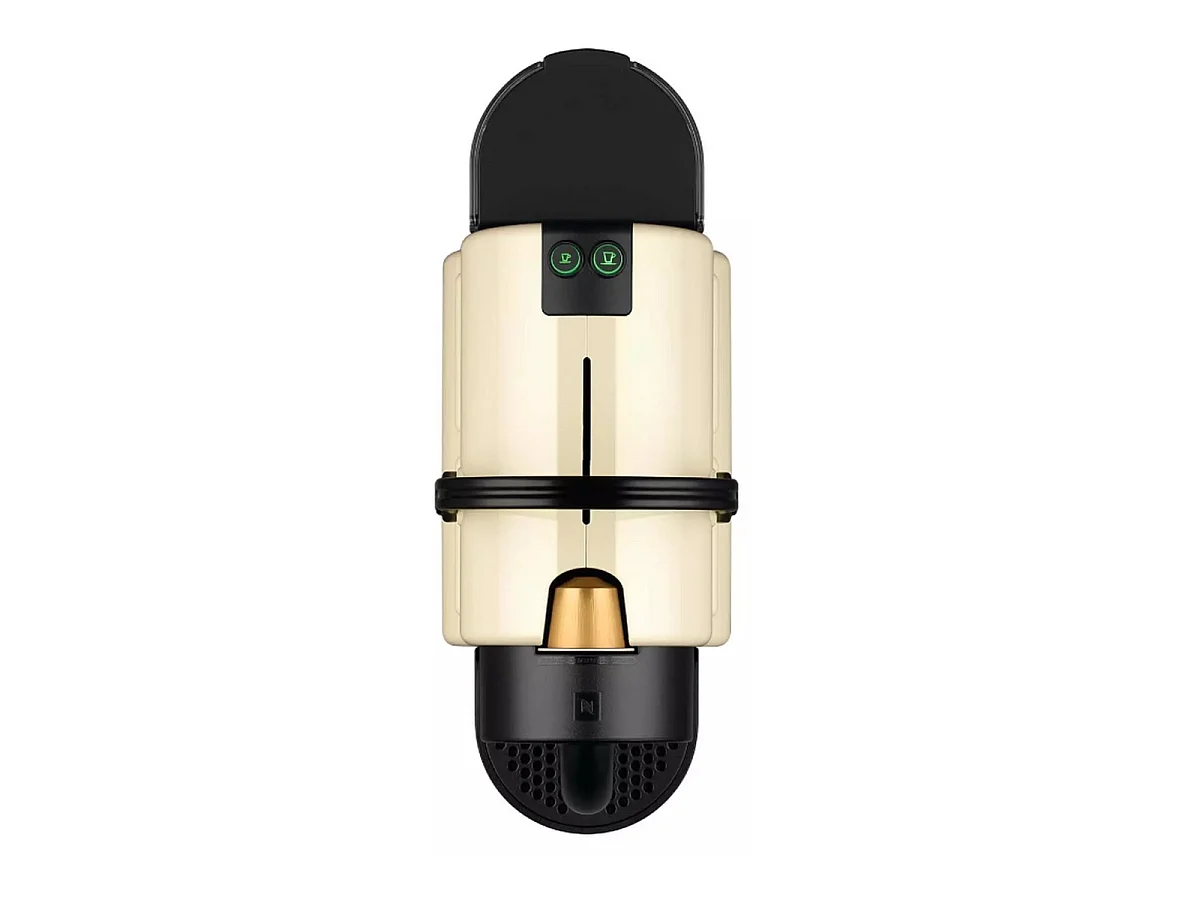 Nespresso De'Longhi Inissia EN80.CW koffiemachine beige, 19 bar, automatische uitschakeling, 0,8L waterreservoir, programmeerbare doorstroom