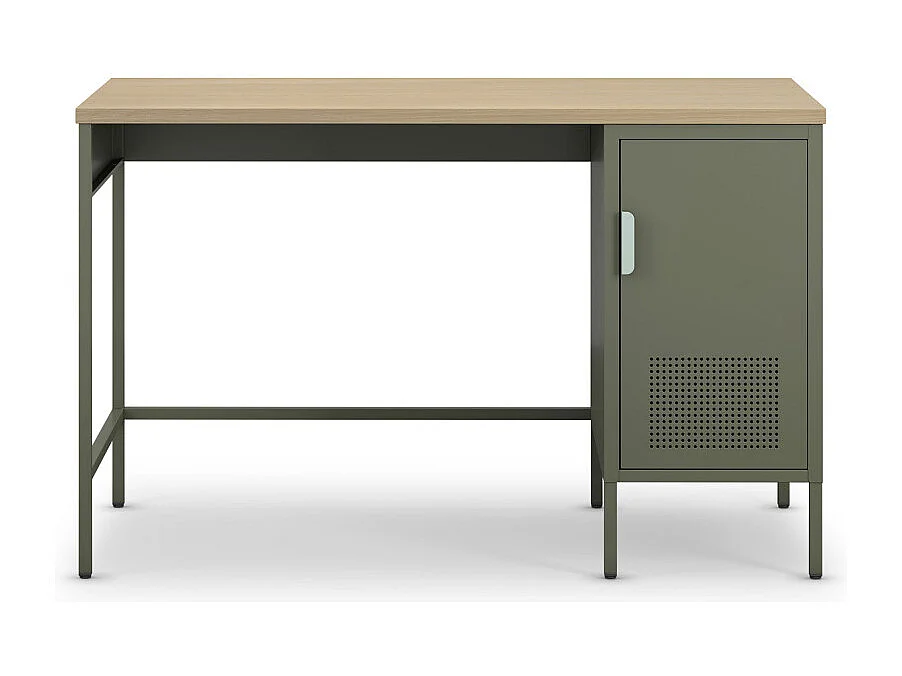 Adel - Bureau 1 porte en métal L120cm - Vert