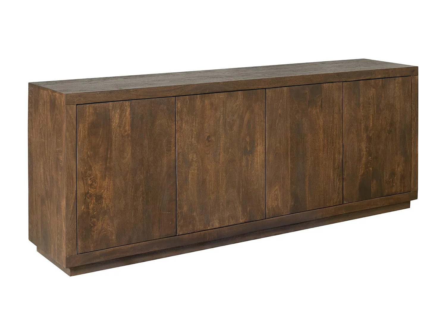 Buffet bois foncé 4 portes style minimaliste MONTARO