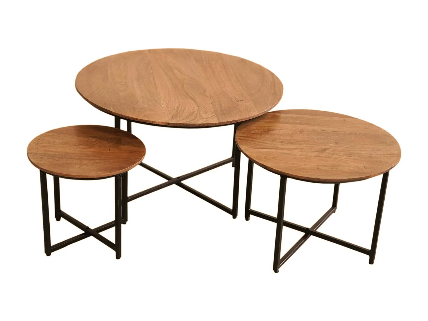 Table basse gigogne en bois (lot de 3) UVEA