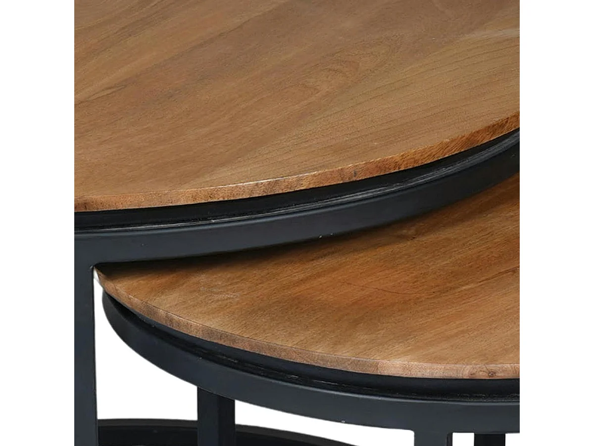 Table basse gigogne en bois (lot de 3) UVEA