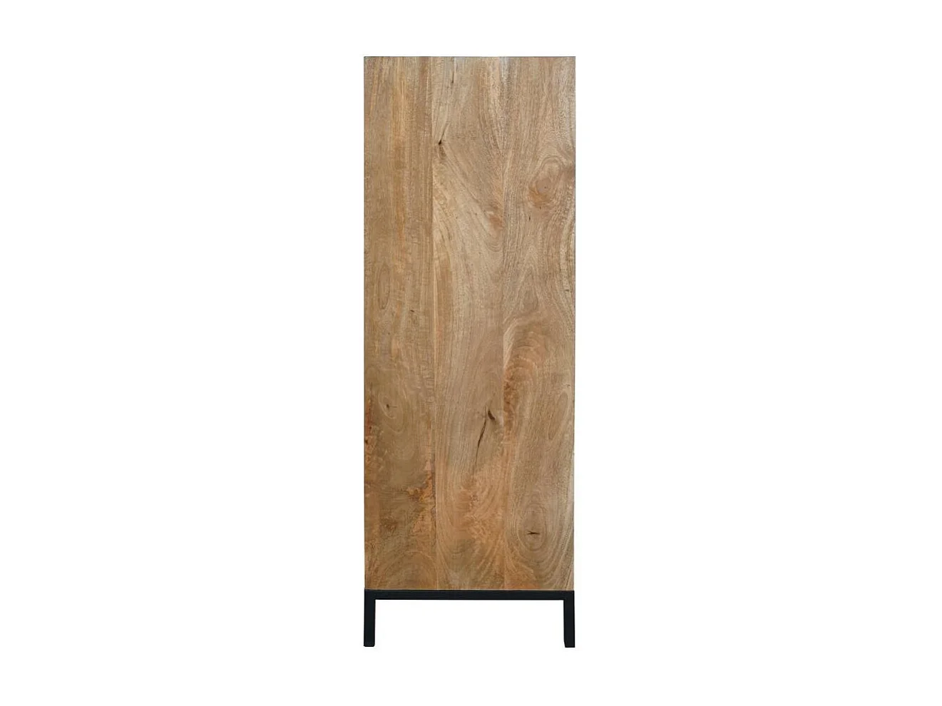 Colonne de rangement bois cadre noir 1 porte UVEA