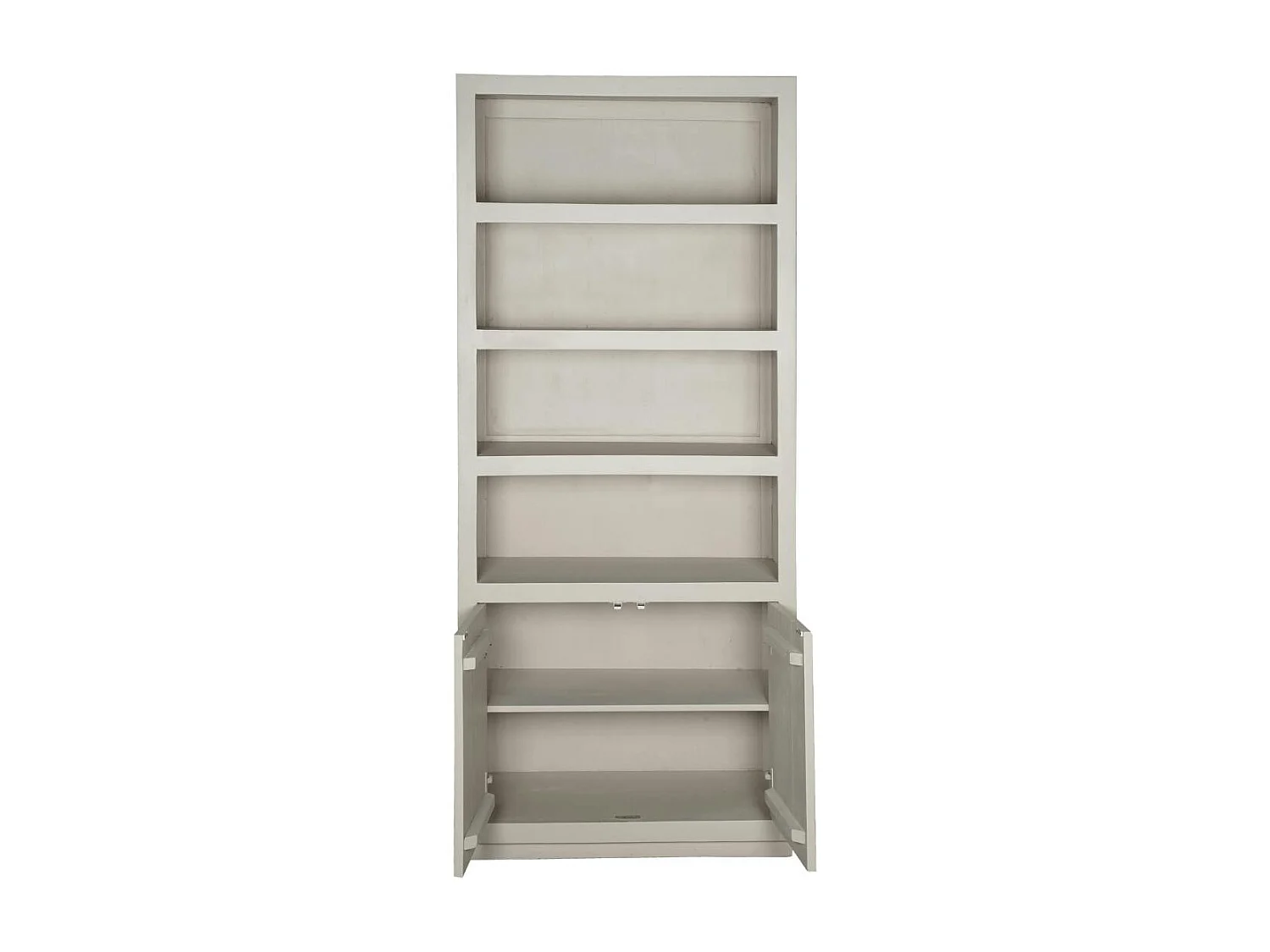 Bibliothèque salon bois sable MONTARO