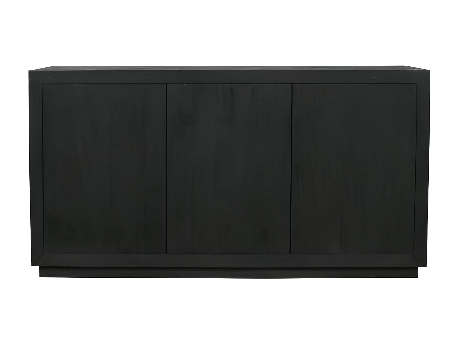 Buffet bois noir 3 portes style minimaliste MONTARO