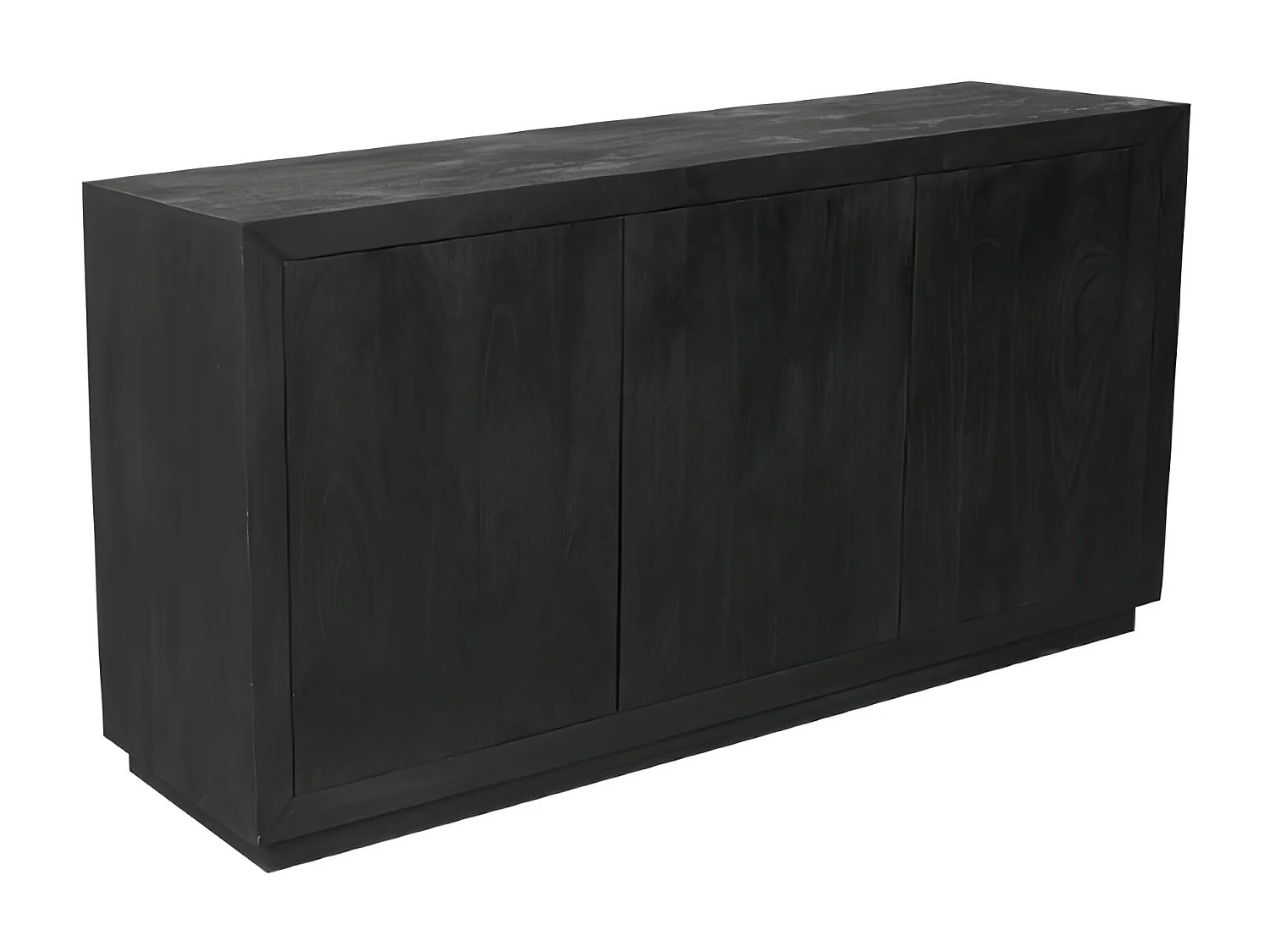 Buffet bois noir 3 portes style minimaliste MONTARO