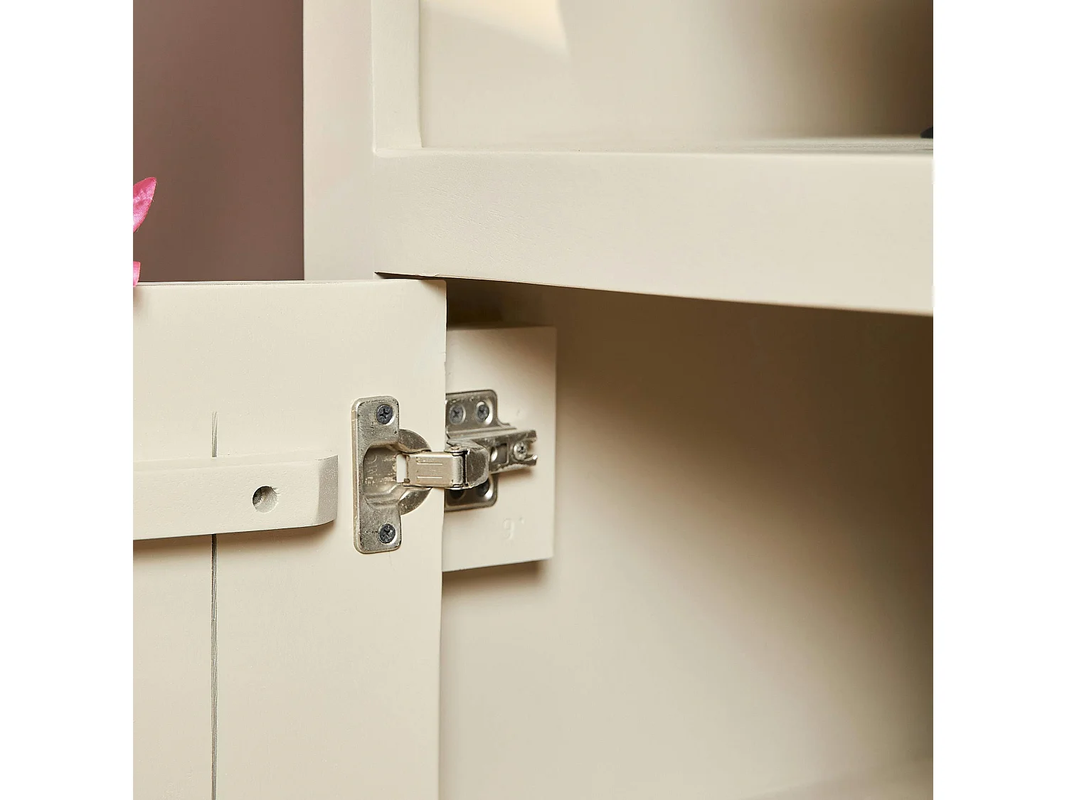 Bibliothèque haute bois sable 2 portes MONTARO