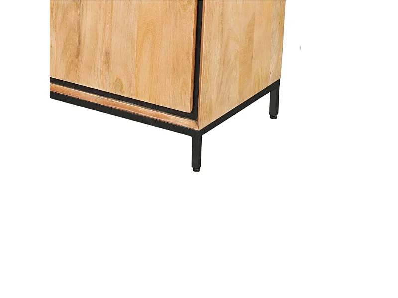 Buffet bois cadre noir 2 portes UVEA